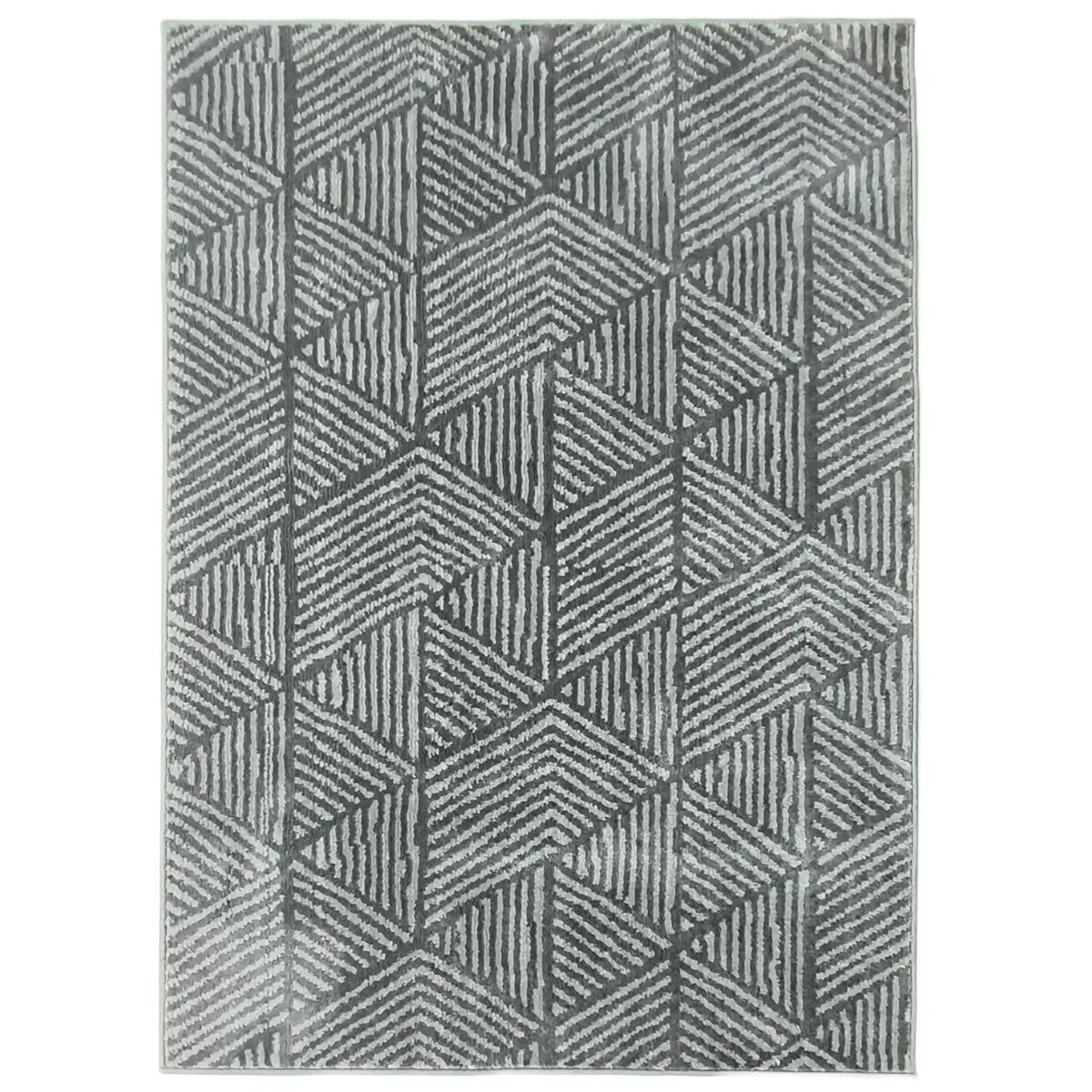 Homcom tapete sala de estar 170x120 cm tapete lavável na machine de lavar pelo curto estilo moderno tapete para sala de estar quarto sala de jantar gris escuro
