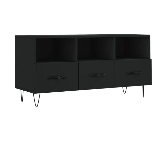 Móvel de tv - modulo de tv - armário de tv 102x36x50 cm derivados de madeira preto