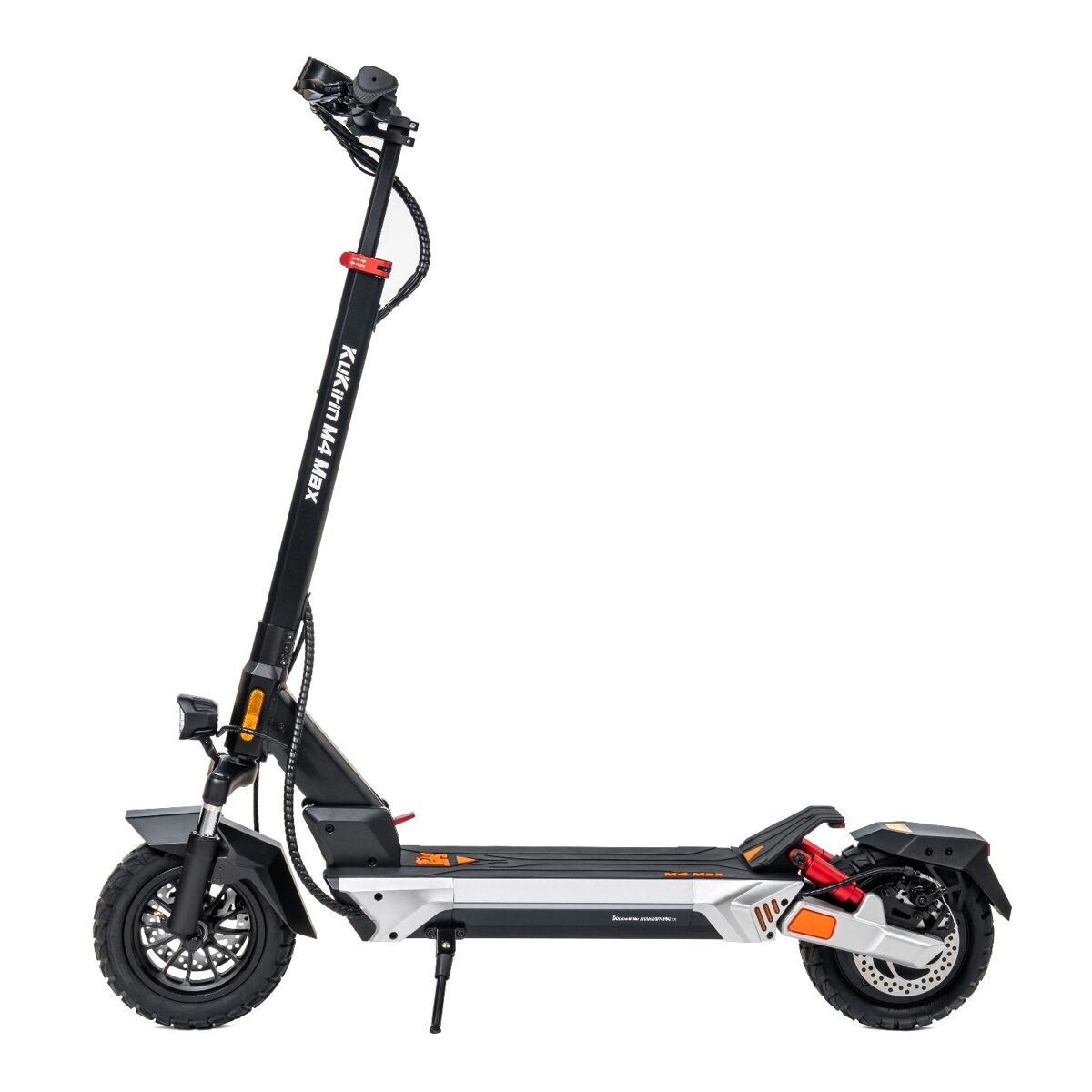 Scooter elétrica kukirin m4 max- motor 800w bateria 48v18.2ah pneus de 10 polegadas travões disco - preto vermelho