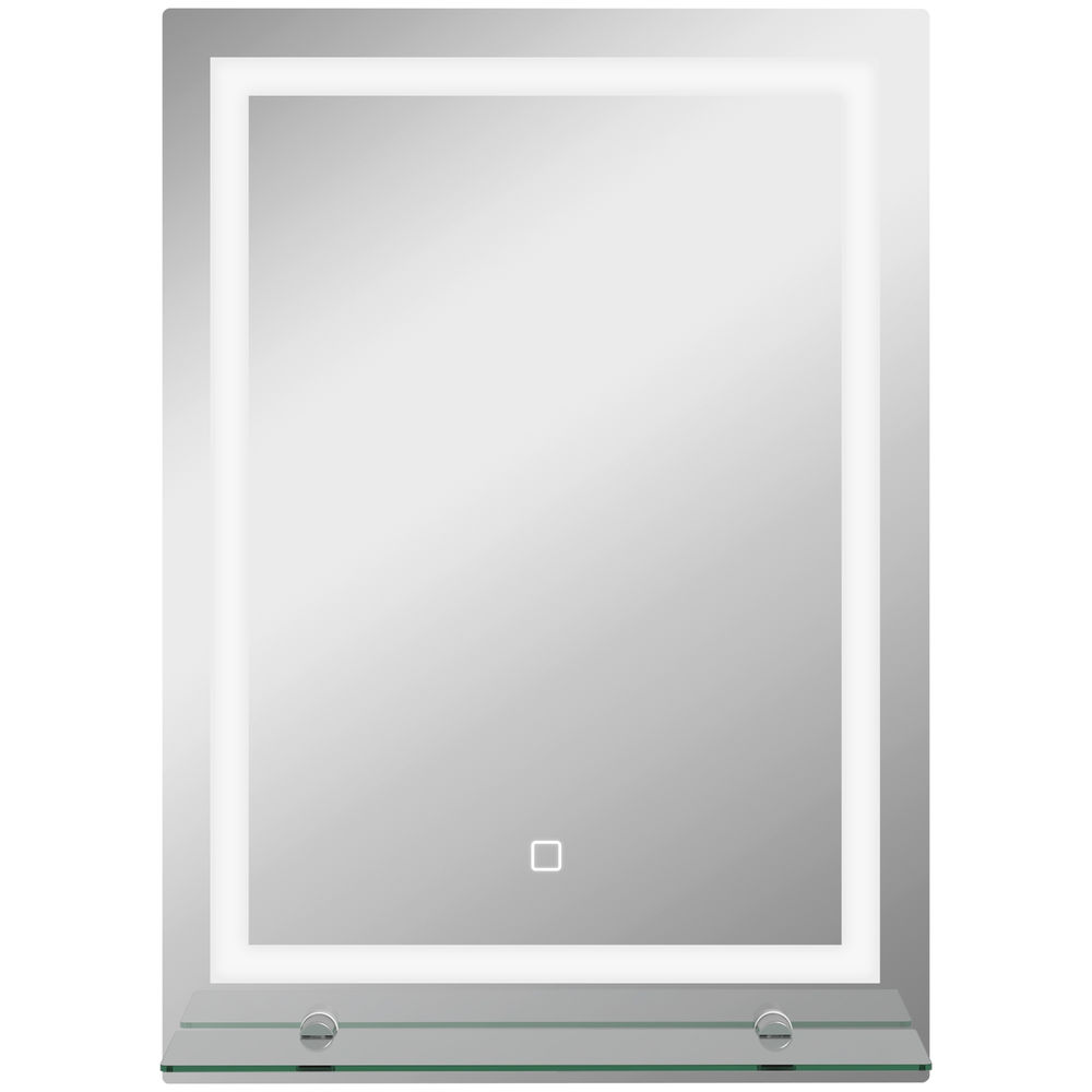 Espelho Casa de Banho com Iluminação Alumínio, vidro E LED