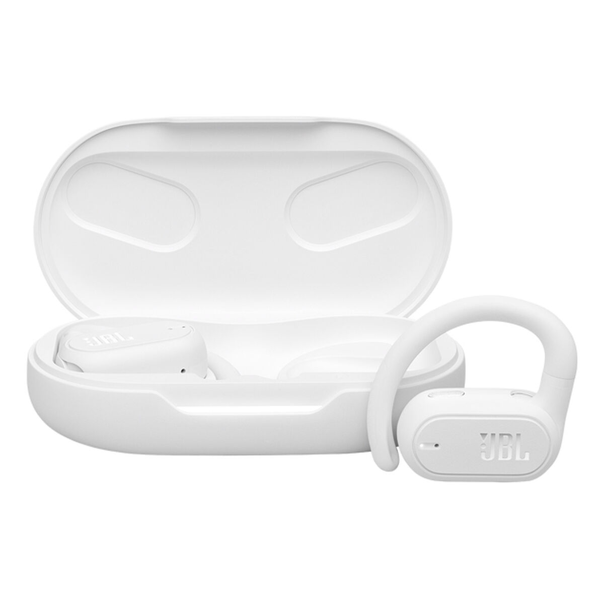 JBL Soundgear Sense - Écouteurs sans fil avec micro - oreille dégagée - montage sur l'oreille - Bluetooth - blanc
