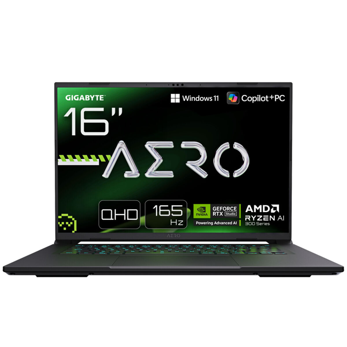 Laptop gigabyte aero x16 16" 16 gb ram 1 tb ssd geforce rtx 5060 qwerty português