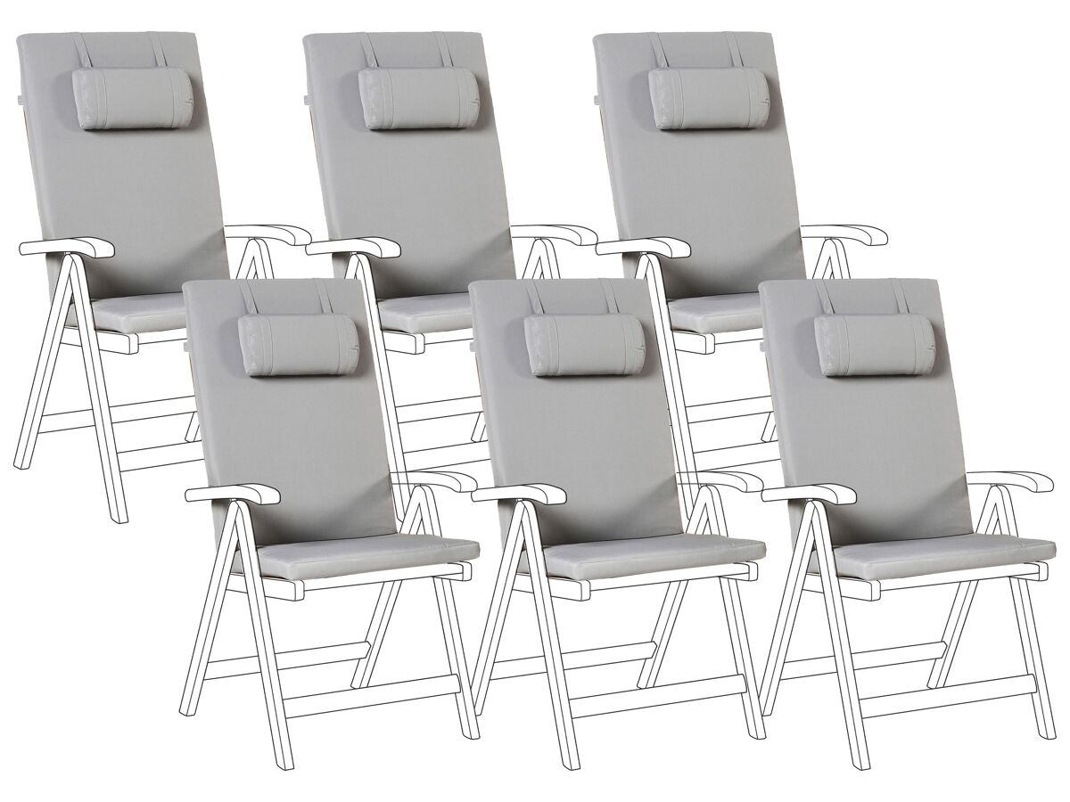 Beliani Almofadas de encosto JAVA/AMANTEA PREMIUM 50x45