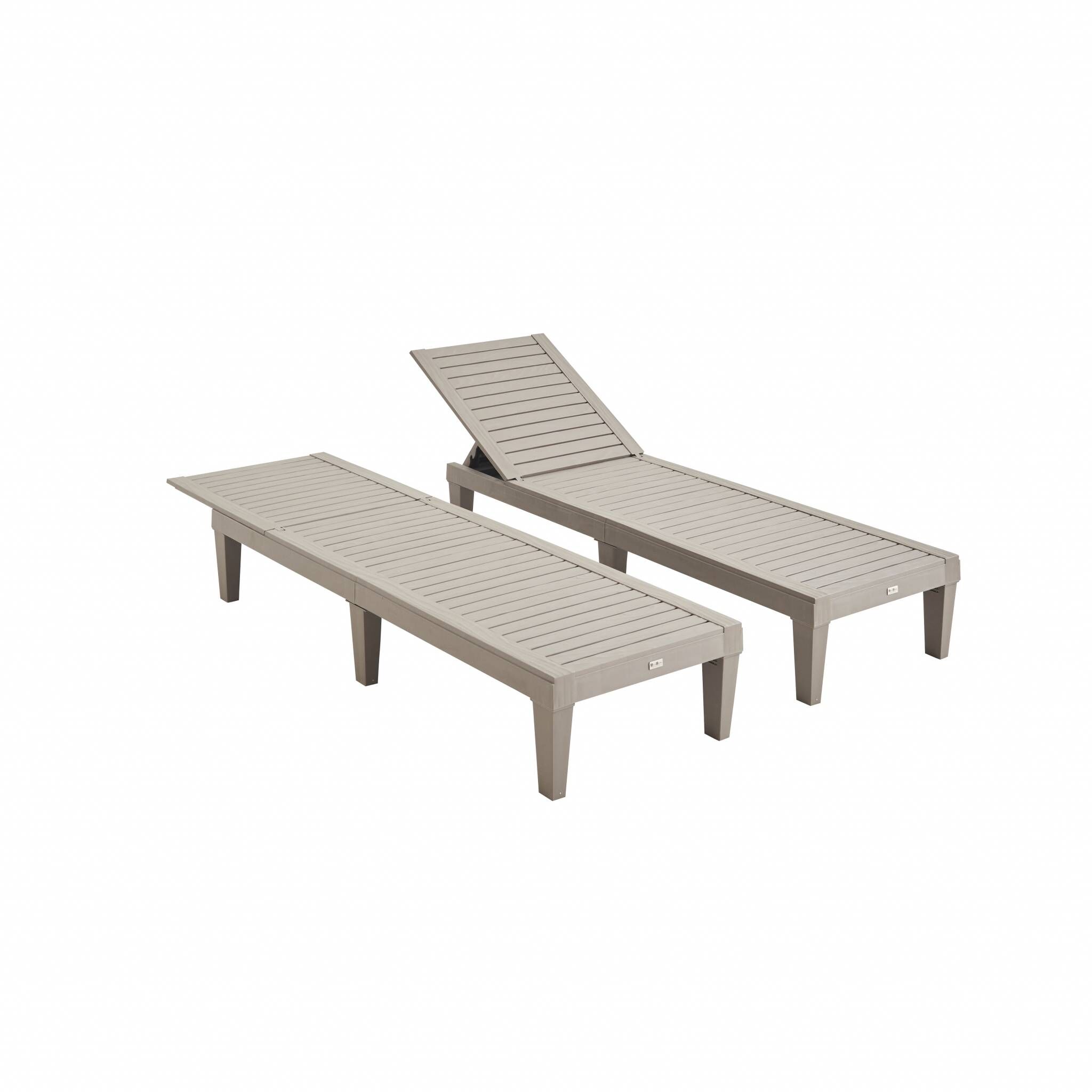 Set de 2 espreguiçadeiras, PIA, espreguiçadeiras multiposição,