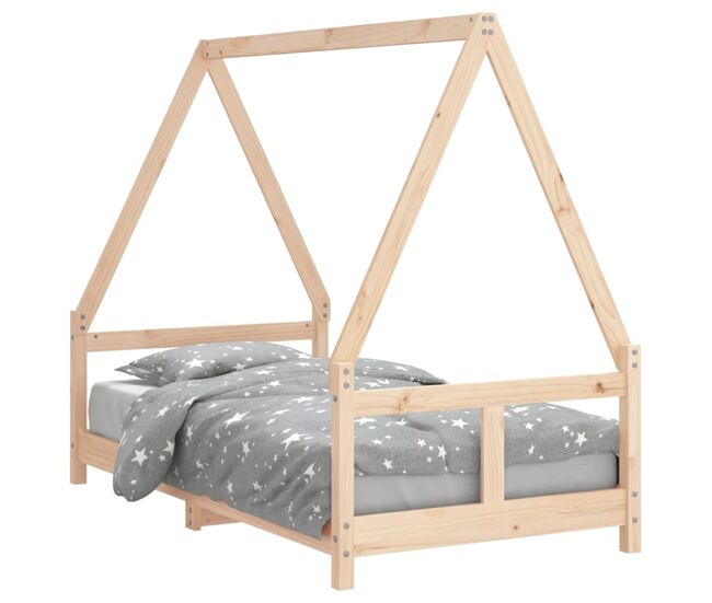 Vidaxl estrutura de cama infantil 80x160 cm pinho maciço