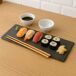Conjunto Sushi Amuse: 7 peças retangulares em caixa Conjunto Sushi Amuse: 7 peças retangulares em caixa Preto