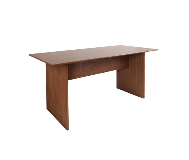 Mesa de jantar com efeito de madeira, lugares 4-6, 170cm, faro, madeira de nogueira, 170x80x75 cm
