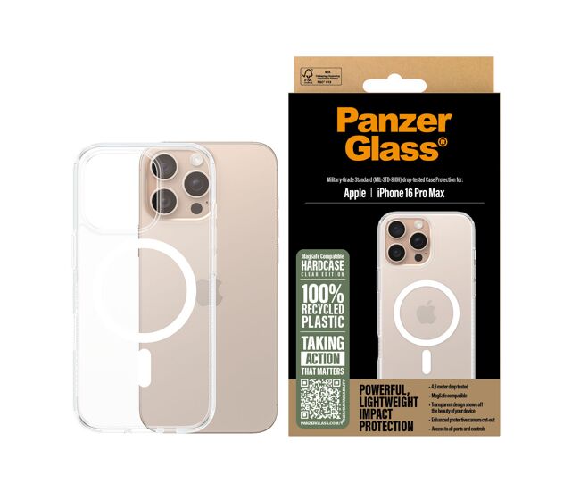Protetor de ecrã para o téléphone panzerglass iphone 16 pro max apple
