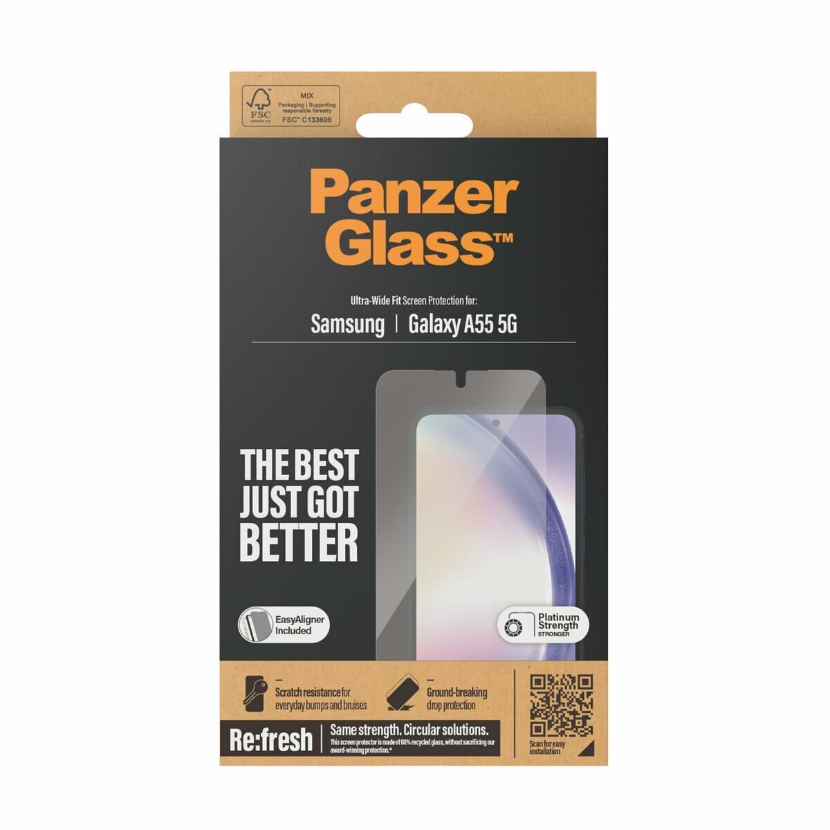 Protetor de ecrã para o téléphone panzerglass samsung a55