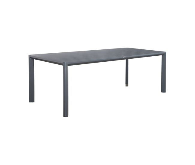 Mesa de jardim de alumínio para 8 lugares, sacramento, antracite, 220x100x75 cm