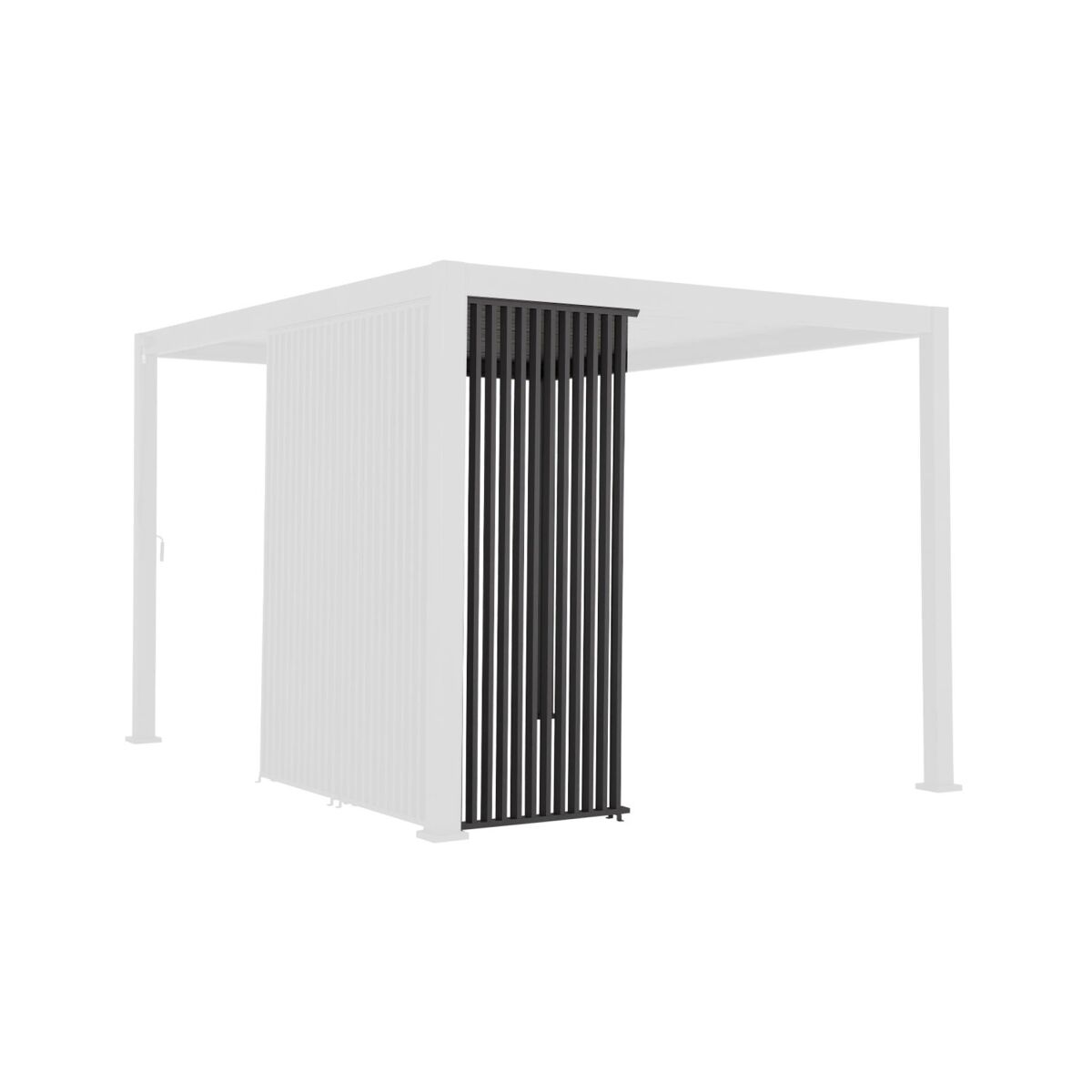 Persiana vertical 100cm pérgola bioclimática 3x3m, 3x4m, 3x6m, triomphe persiana vertical 100cm , antracite, 92.5x92.5x236 cm