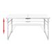 Conjunto de mesa e cadeiras dobráveis e portáteis Conjunto de mesa e cadeiras dobráveis e portáteis Branco