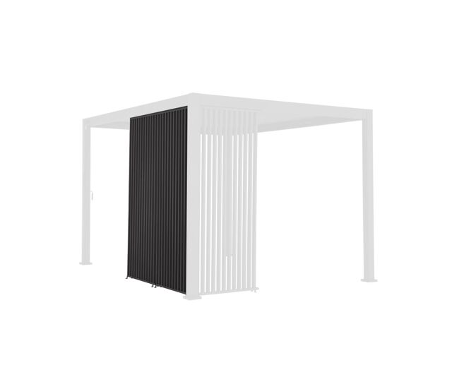 Persiana vertical 130cm para pérgola bioclimática 4x3m triomphe, triomphe persiana vertical 130cm, antracite, 123.5x123.5x236 cm