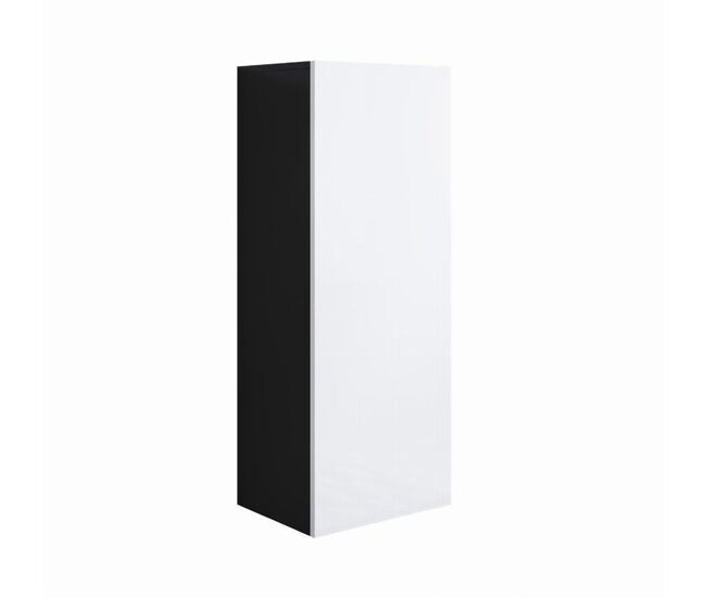 Vitrine sala de estar e jantar preto/branco 40x29x126 1 porta luke v1 muebles bonitos