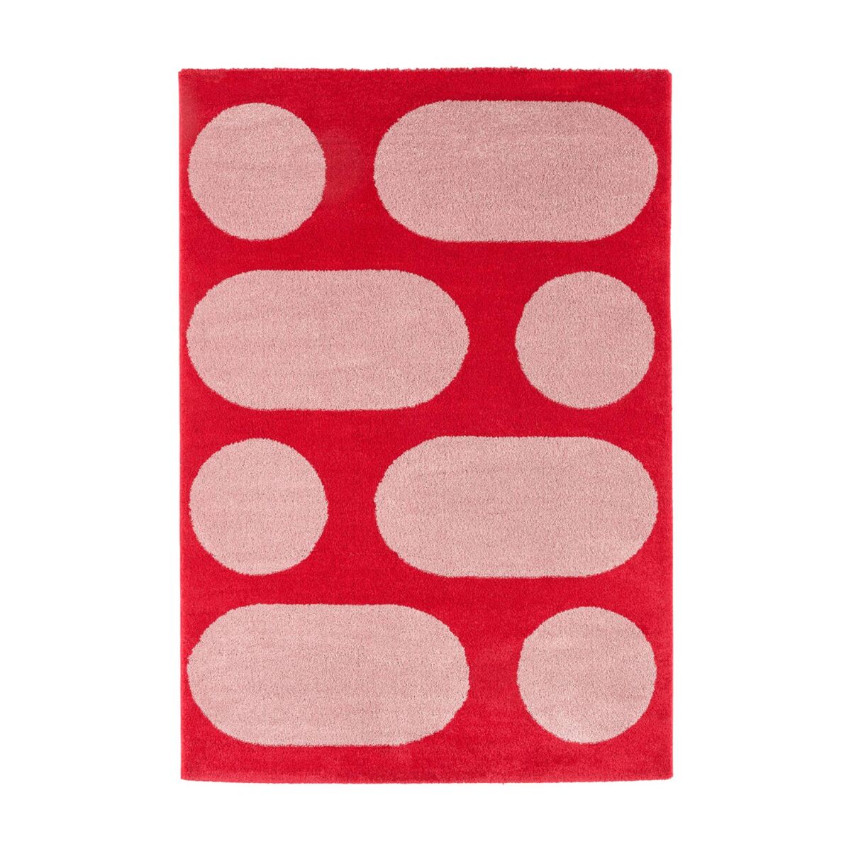 Tapete interior JOYCE vermelho, padrão moderno. 230x160