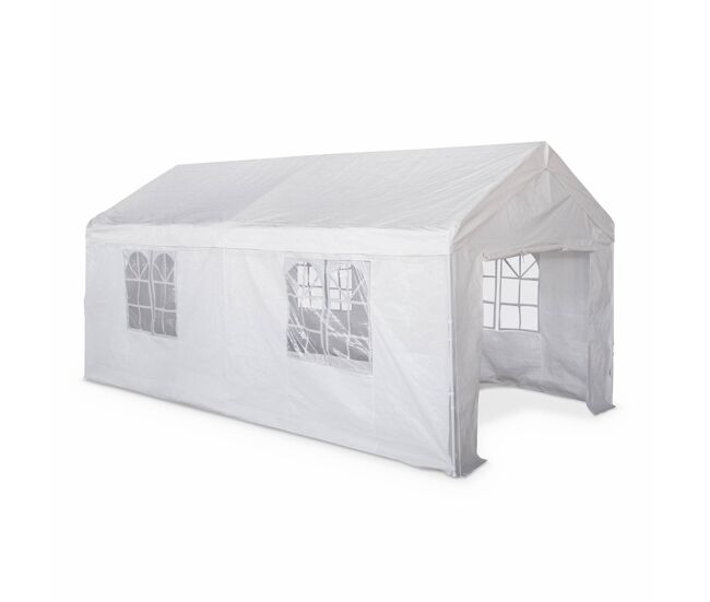 3x6m tenda de receção, burdigala, branco, 590x296x277 cm