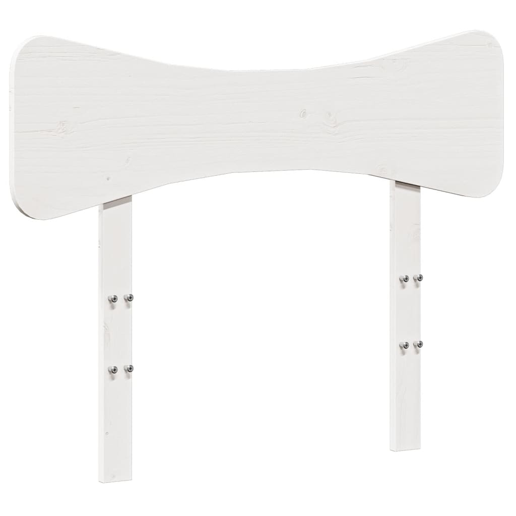 Vidaxl cabeceira 75 cm madeira de pinho maciça branco