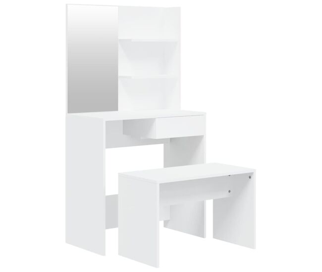 Conjunto penteadeira - toucador 74,5x40x141 cm branco
