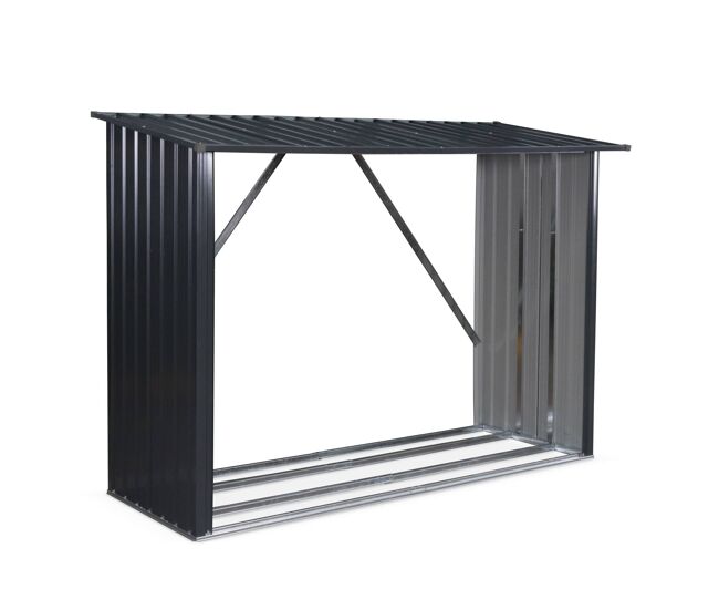 Galpão de jardim 80x215x155cm, aço galvanizado, epicea, antracite, 80x215x155 cm