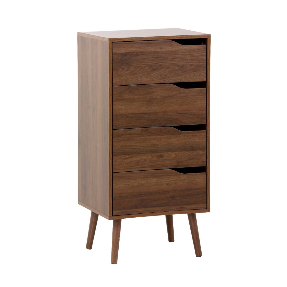 Cômoda espreguiçadeira decoração madeira 4 gavetas - Nepal 48