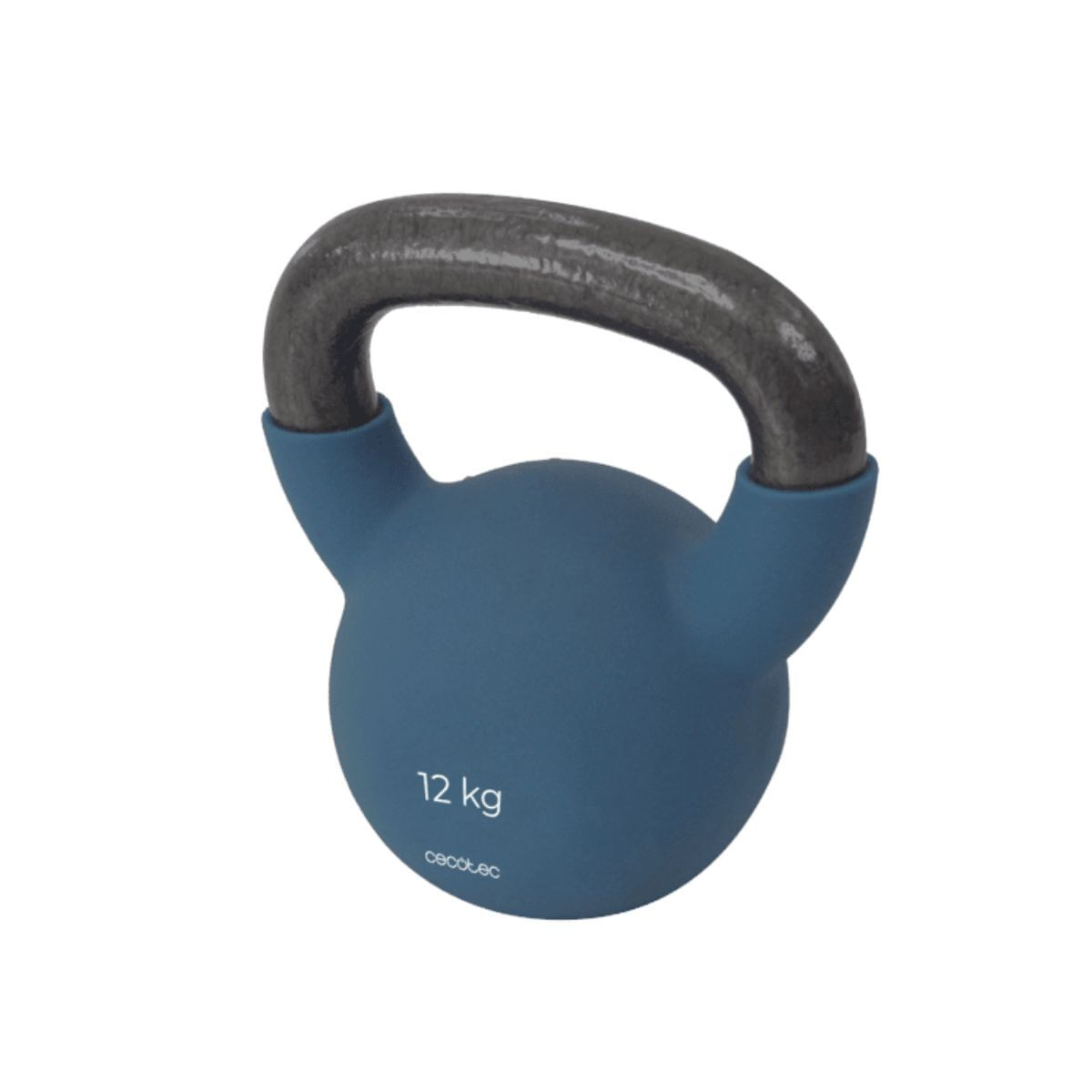 Cecotec Kettlebell com revestimento de neoprene. 12 kg Ferro fundido. Pega ergonómica. Design estético e fácil de limpar.