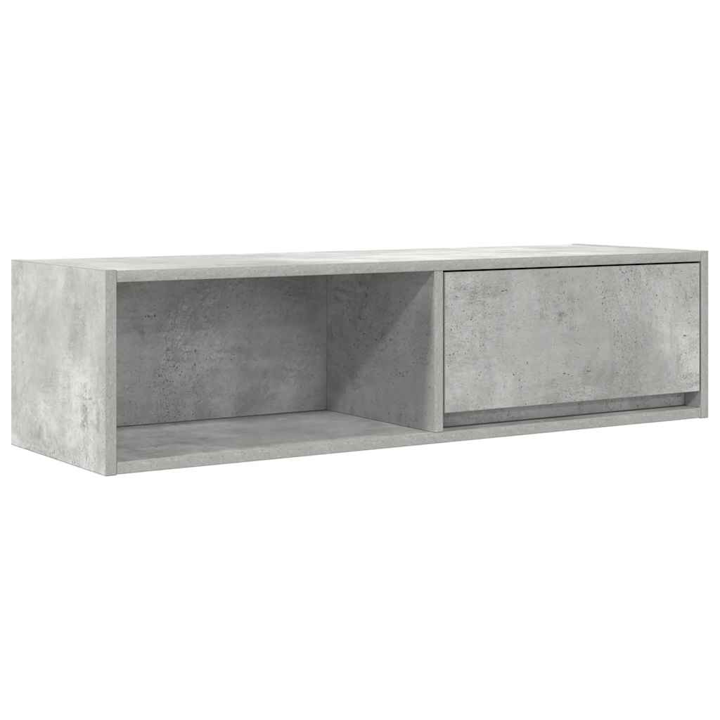 Móvel de tv - modulo de tv - armário de tv 100x31x25,5 cm derivados de madeira cinza cimento