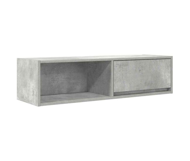 Móvel de tv - modulo de tv - armário de tv 100x31x25,5 cm derivados de madeira cinza cimento
