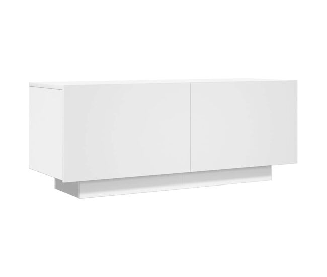 Móvel p/ tv, armário de tv 100x35x40cm madeira processada branco