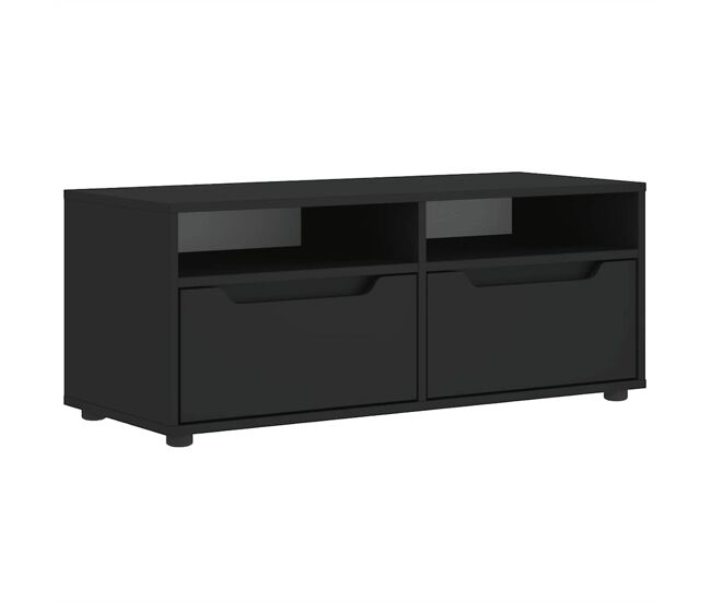 Móvel tv - modulo de tv - armário de tv visnes derivados de madeira noir 100x40x38 cm