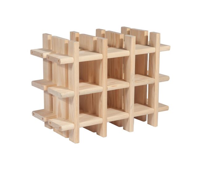 Suporte para garrafas astigarraga evolutivo rioja castanho pinheiro (43 x 22 x 32,5 cm)