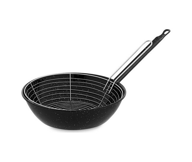 Frigideira com cesto vaello preto aço esmaltado (ø 26 cm)