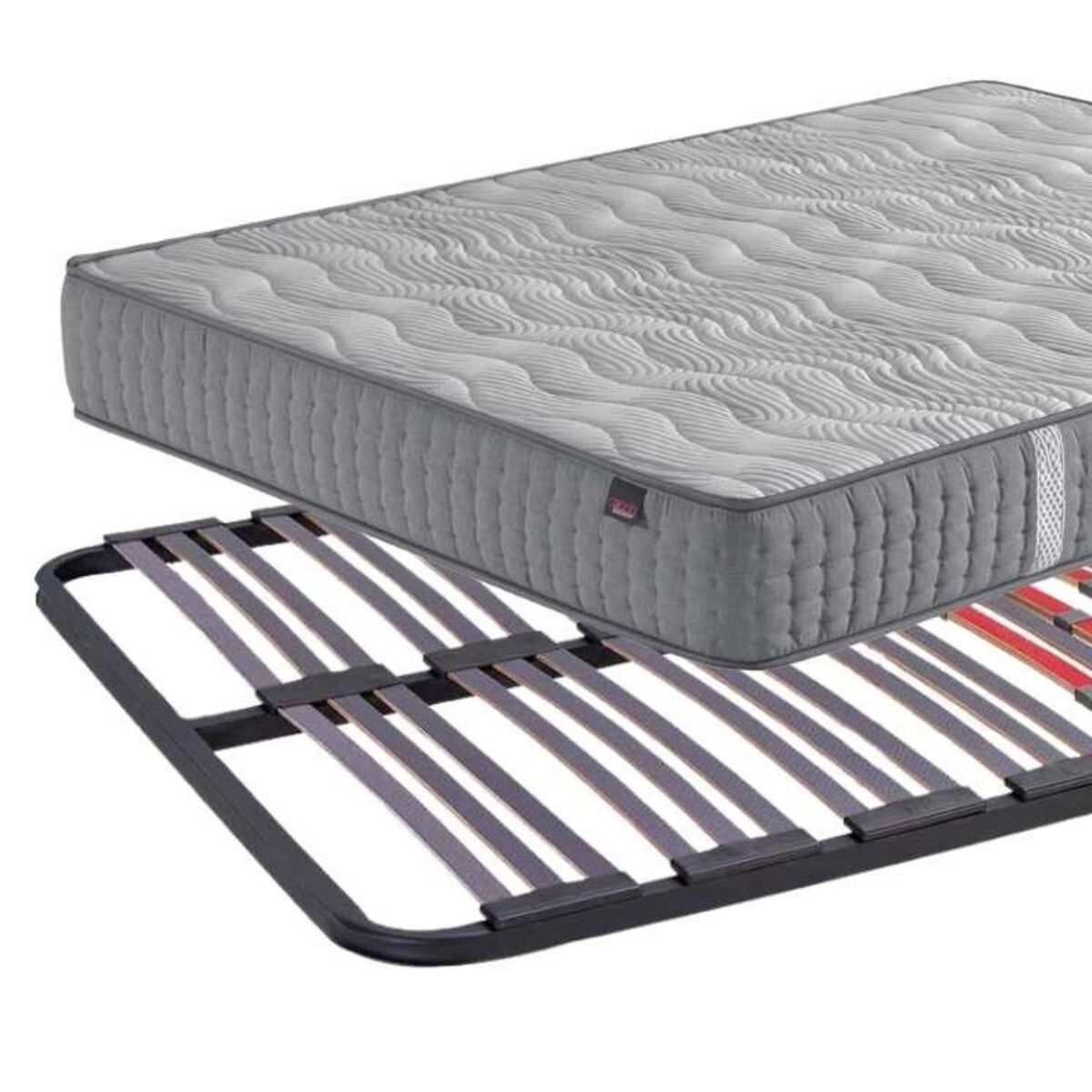 Pacote golden 2 rest completo com base de cama multi-ripas e colchão berlin 90x190 cm