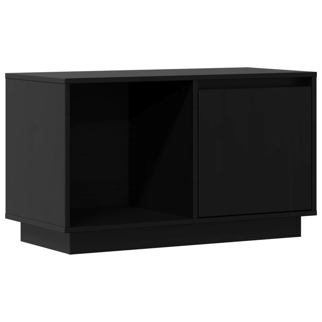 Móvel de tv - modulo de tv - armário de tv 74x35x44 cm madeira de pinho maciça preto