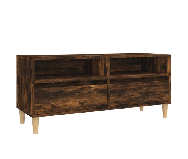 Móvel p/ tv, armário de tv 100x34,5x44,5 cm derivados madeira carvalho fumado