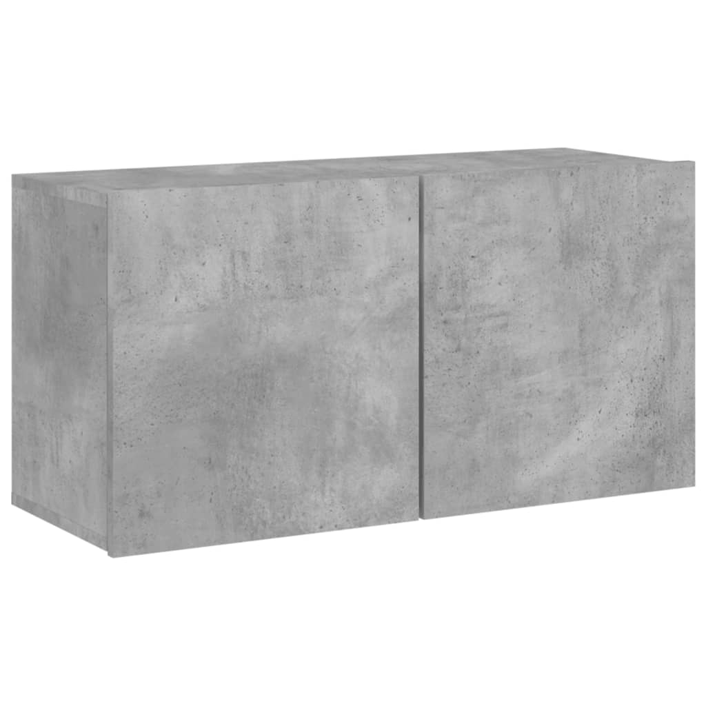 Móvel de parede para tv - armário de tv 80x30x41 cm cinzento cimento