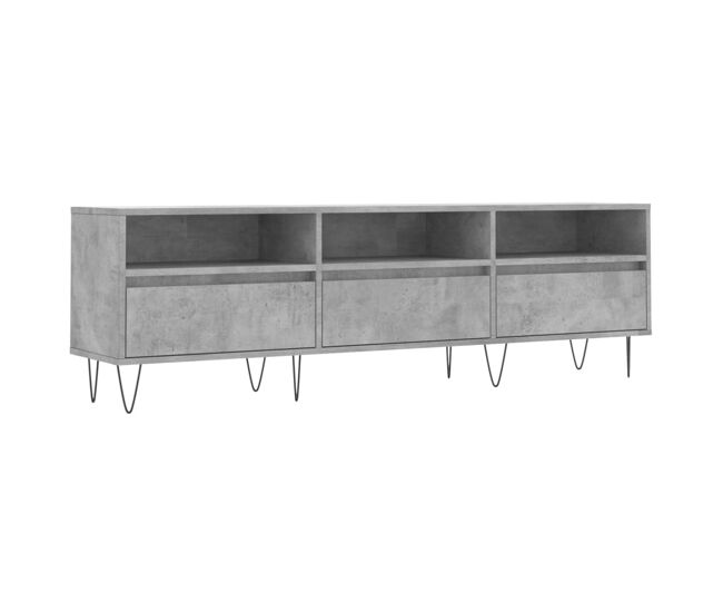 Móvel de tv - modulo de tv - armário de tv 150x30x44,5 cm derivados de madeira cinza cimento