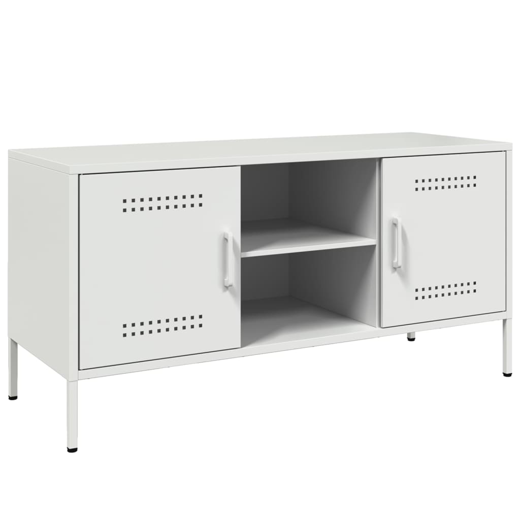 Móvel de tv - modulo de tv - armário de tv 100,5x39x50,5 cm aço branco