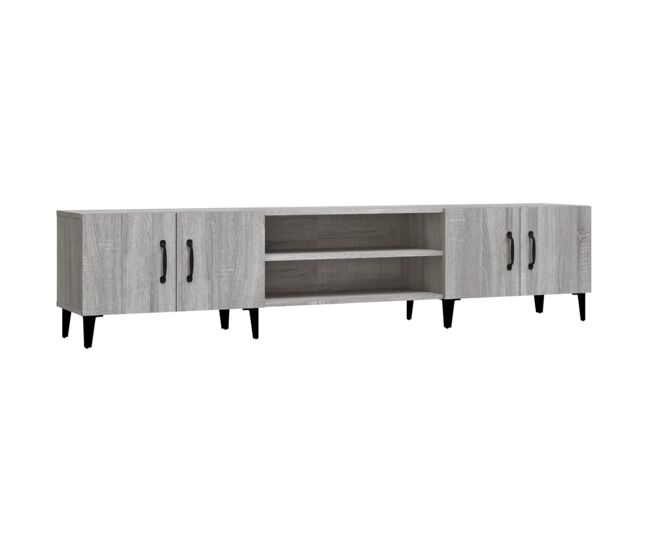 Móvel de tv - modulo de tv - armário de tv 180x31,5x40 cm derivados de madeira cinza sonoma