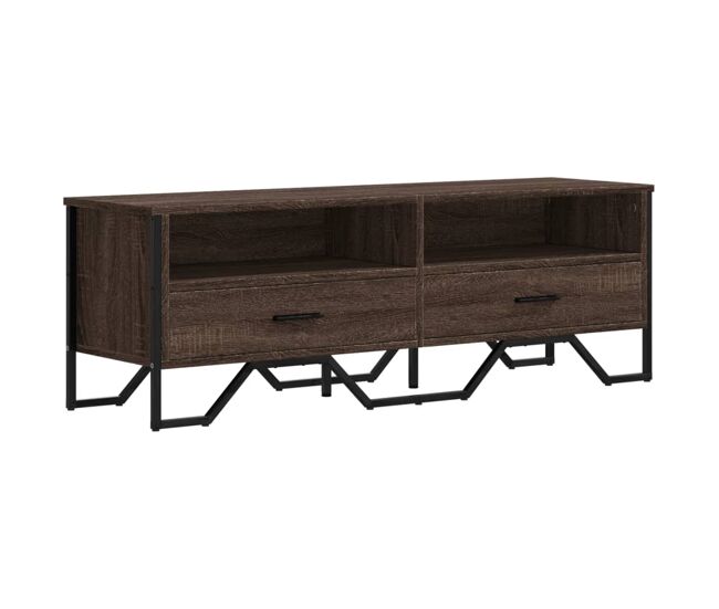 Móvel de tv - modulo de tv - armário de tv 122x34x41 cm derivados de madeira carvalho castanho
