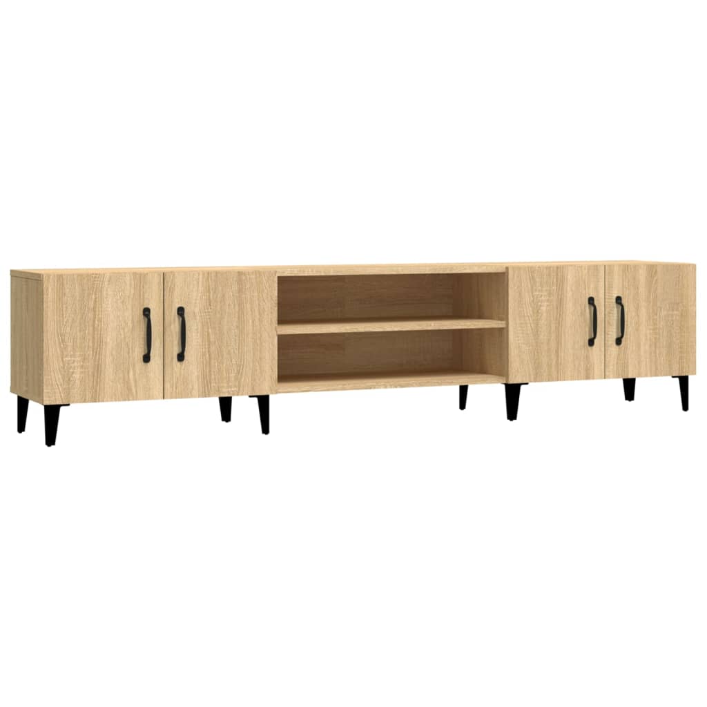 Móvel de tv - modulo de tv - armário de tv 180x31,5x40 cm derivados de madeira carvalho sonoma