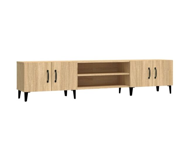 Móvel de tv - modulo de tv - armário de tv 180x31,5x40 cm derivados de madeira carvalho sonoma