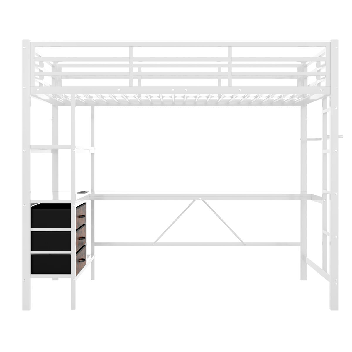 Cama alta para crianças 98x204