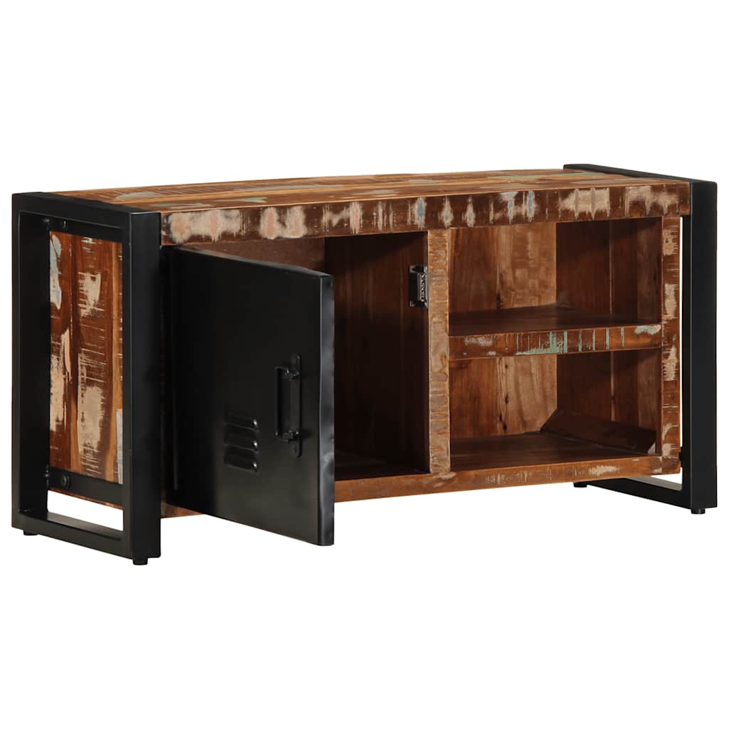 Móvel de tv - modulo de tv - armário de tv 80x30x40 cm madeira recuperada maciça
