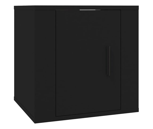 Móvel de tv - modulo de tv - armário de tv de parede 40x34,5x40 cm preto