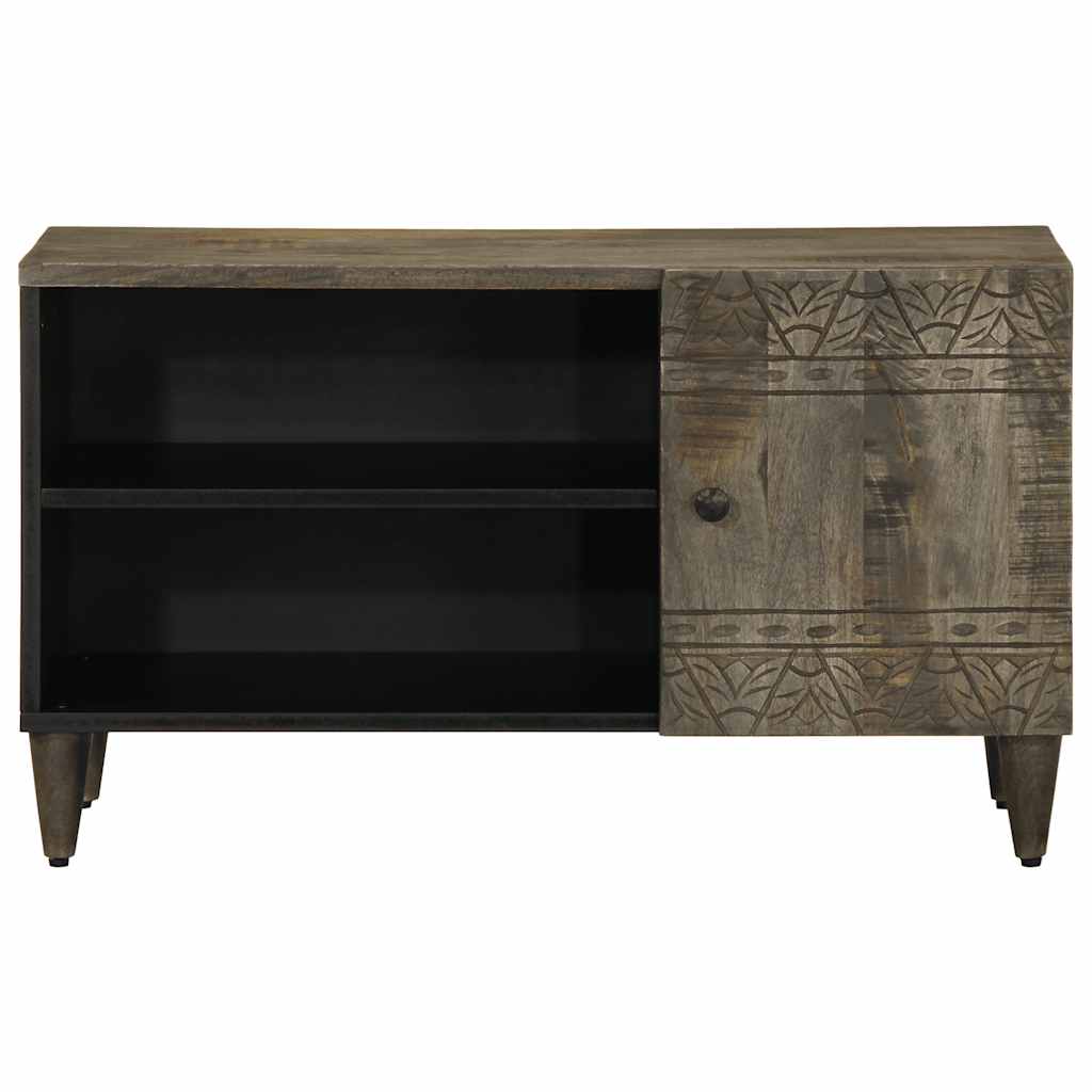 Móvel tv - modulo de tv - armário de tv cinzento claro 80x31,5x46 cm madeira mangueira maciça