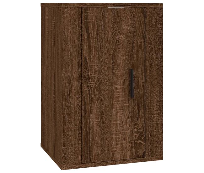 Móvel de tv - modulo de tv - armário de tv de parede 40x34,5x60 cm carvalho castanho
