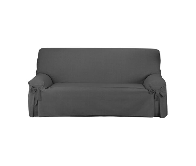 Capas para sofá turis 4 lugares antracite s&t sofa covers