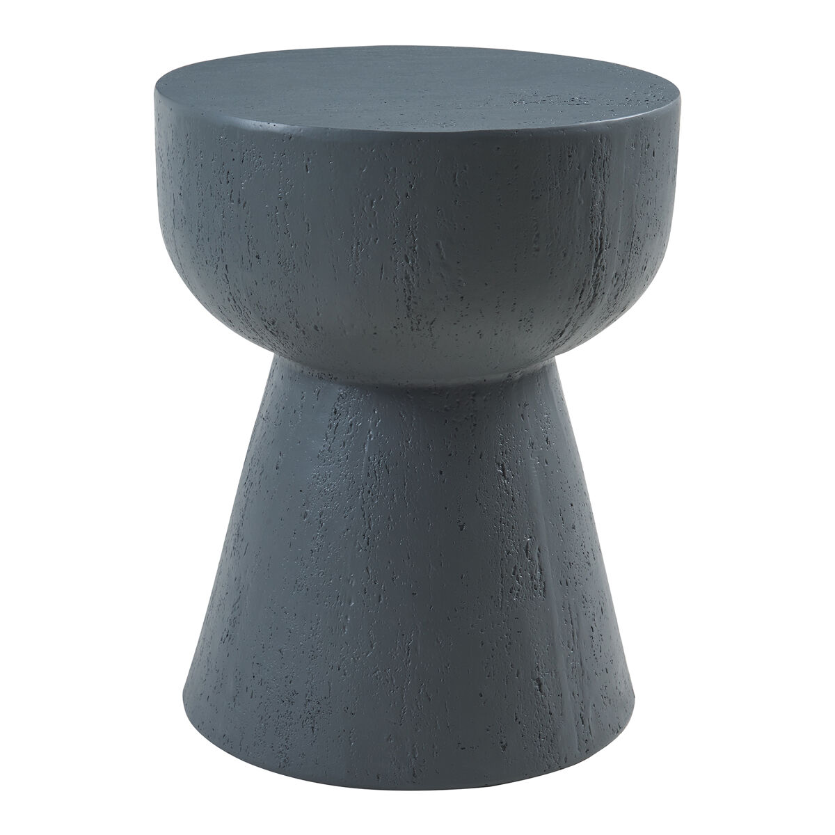 Mesa de apoio oulvepijanse 51xø40 cm cinzento escuro [en.casa]