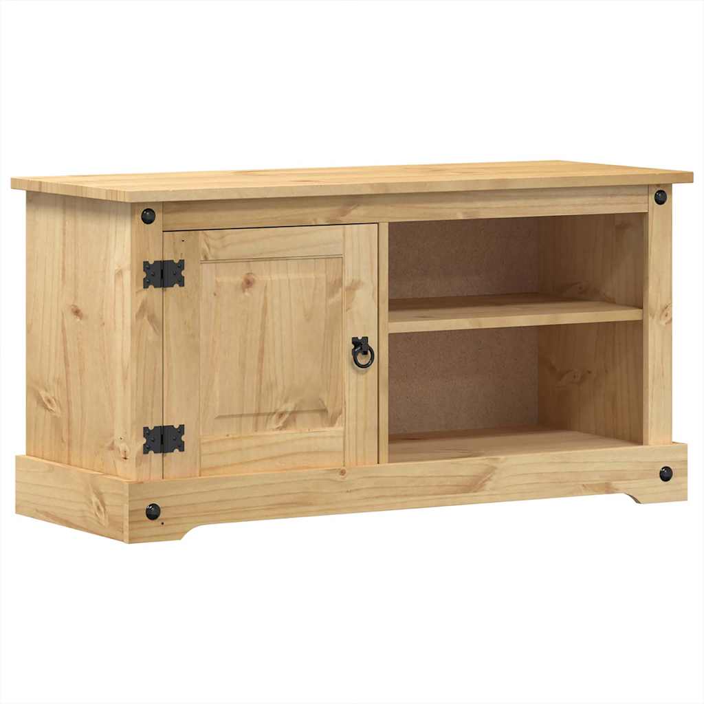Móvel de tv - modulo de tv - armário de tv corona 100x40x52 cm madeira de pinho maciça