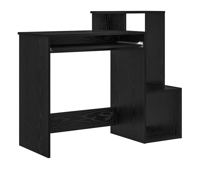 Secretária - escrivaninha de computador carvalho preto 106 x 40 x 88,5 cm madeira processada